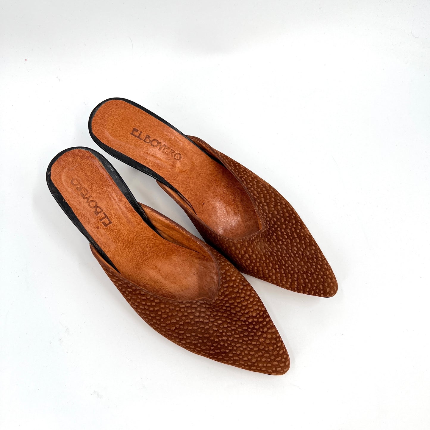 El Boyero Capybara Leather Mules