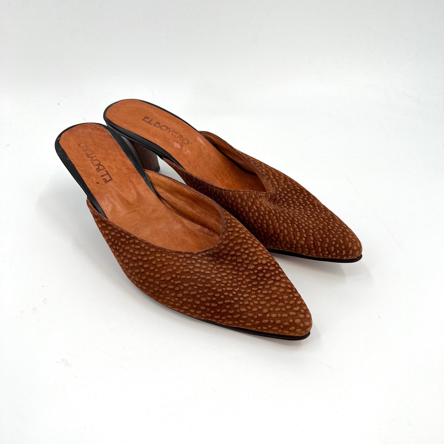 El Boyero Capybara Leather Mules