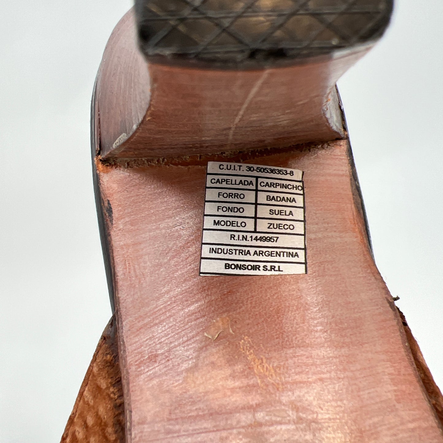 El Boyero Capybara Leather Mules