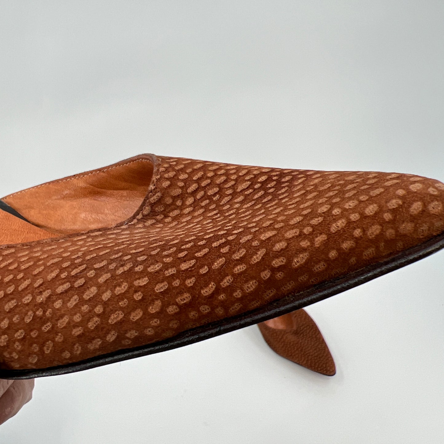 El Boyero Capybara Leather Mules