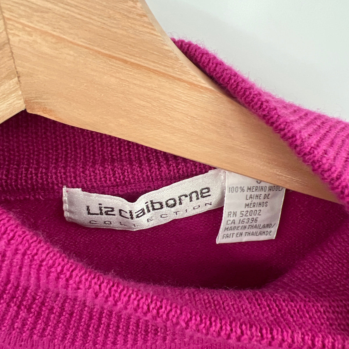Vintage Pure Merino Wool Cropped Sweater