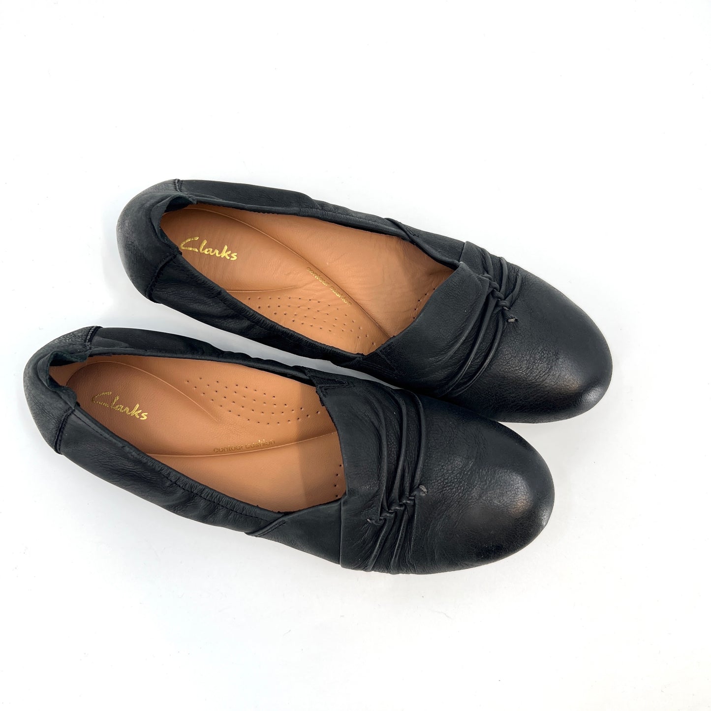 Clarks Contour Cushion Leather Flats 8