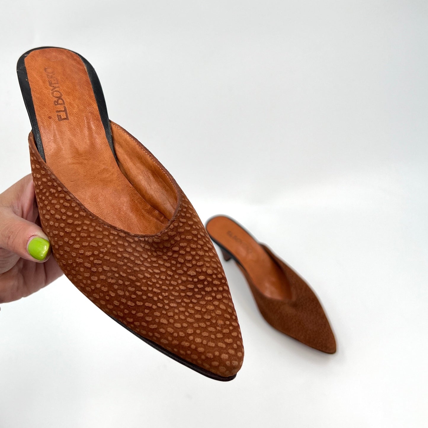 El Boyero Capybara Leather Mules