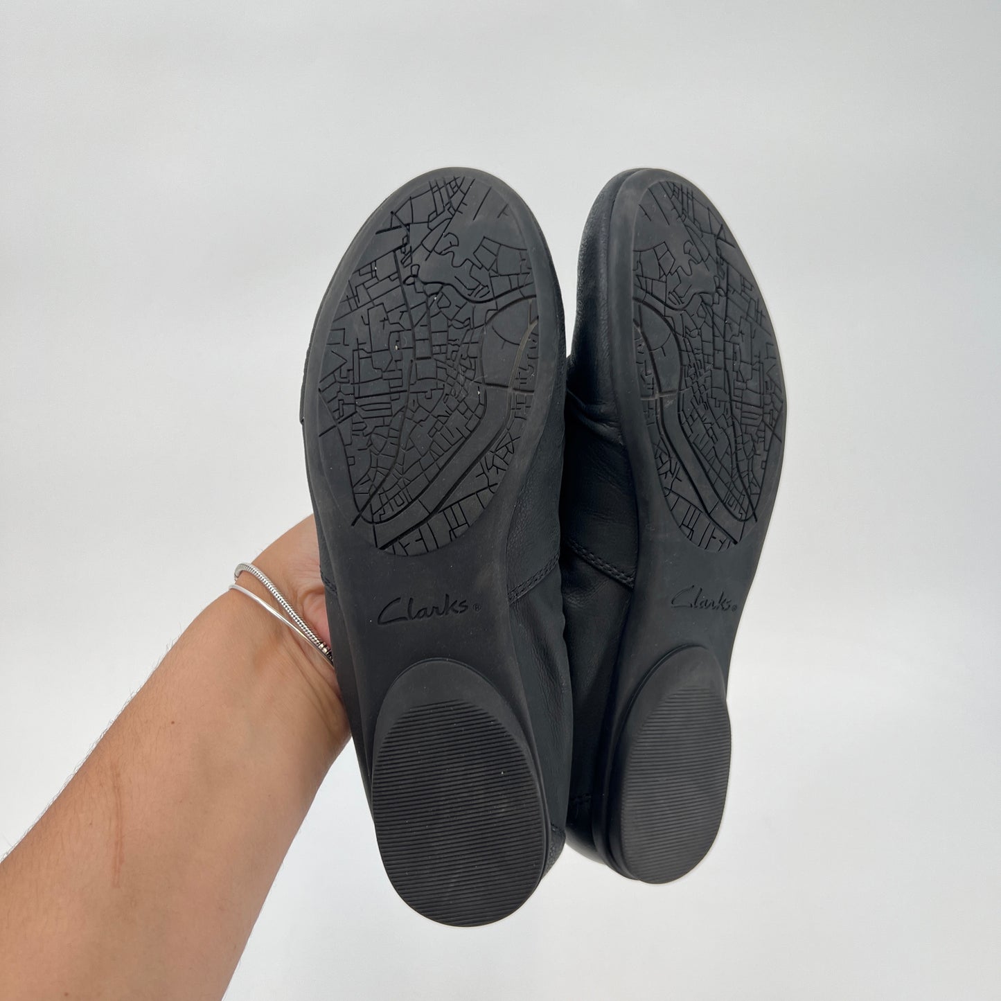 Clarks Contour Cushion Leather Flats 8