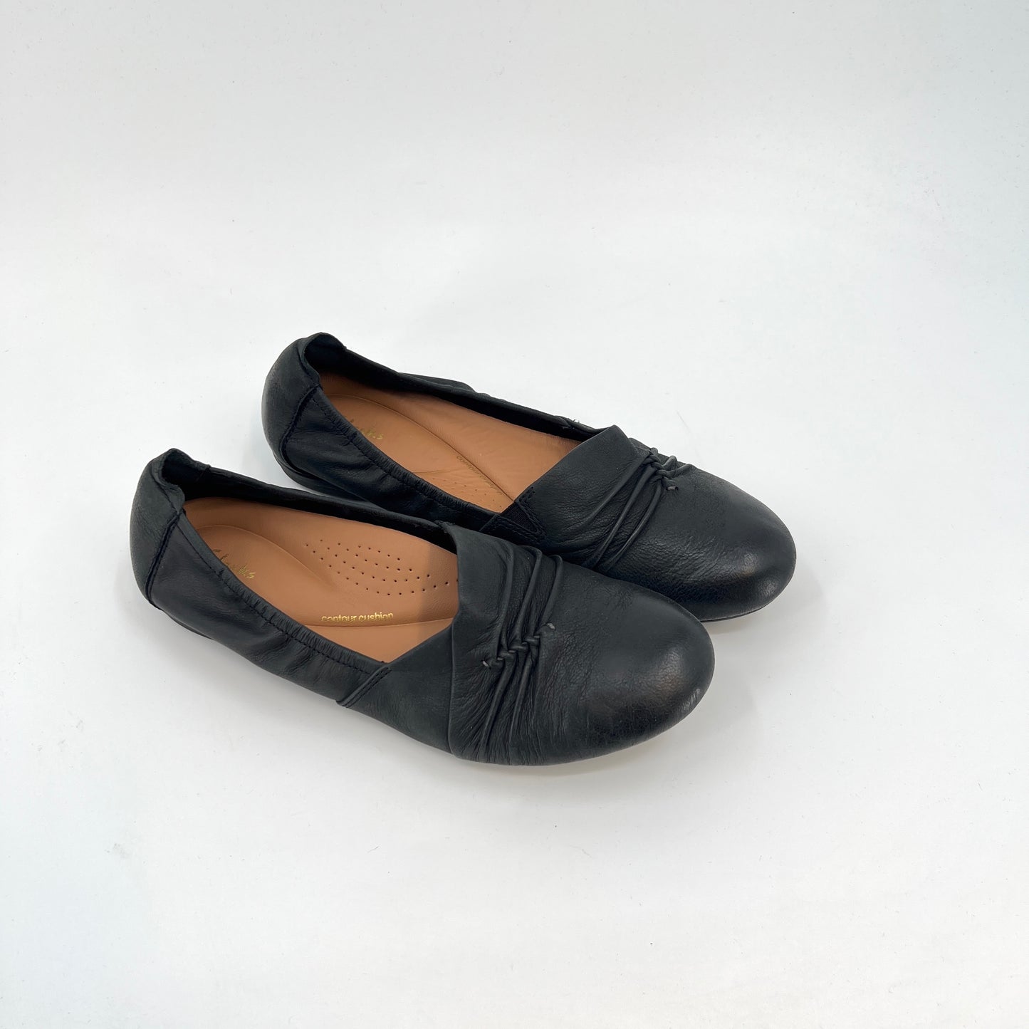 Clarks Contour Cushion Leather Flats 8