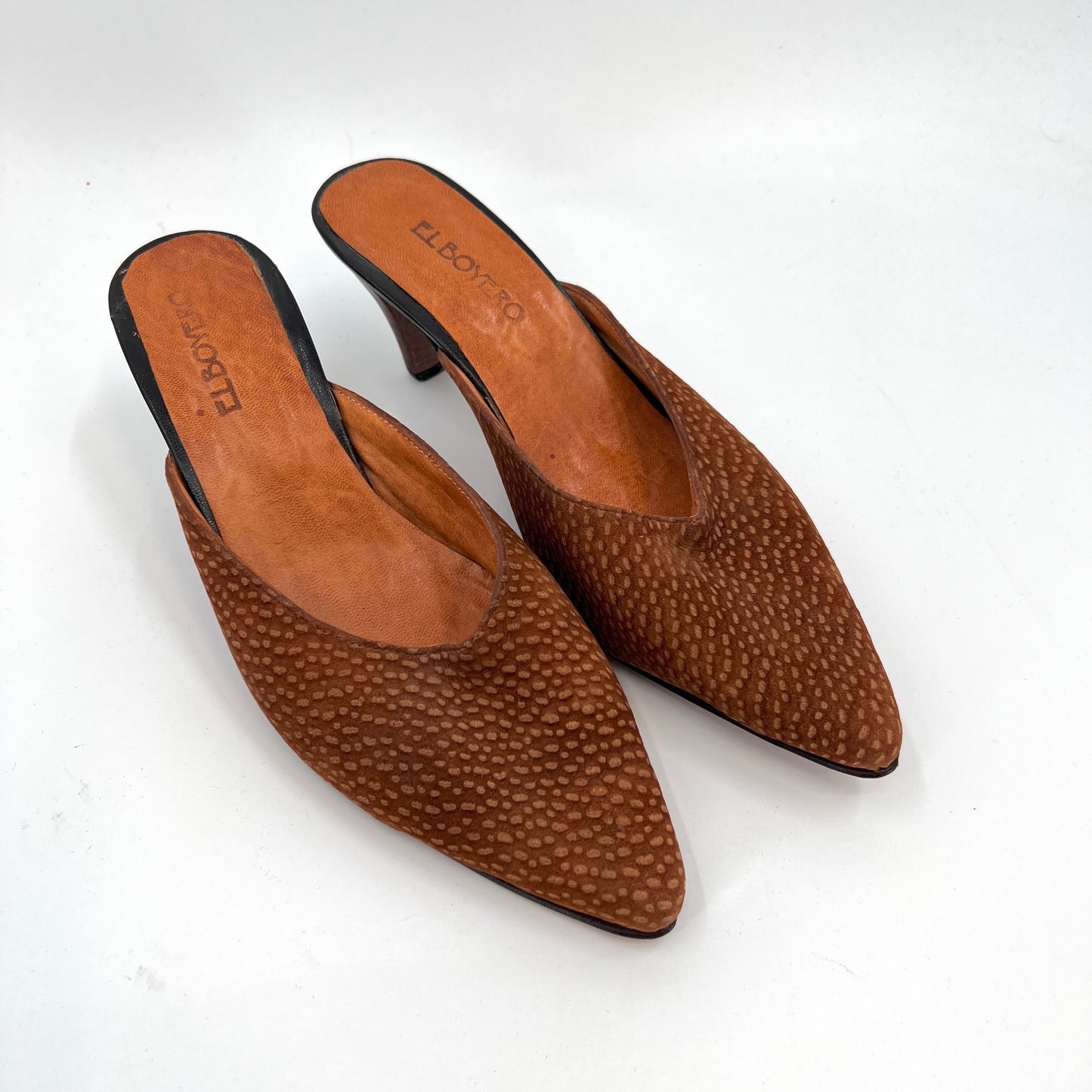 El Boyero Capybara Leather Mules