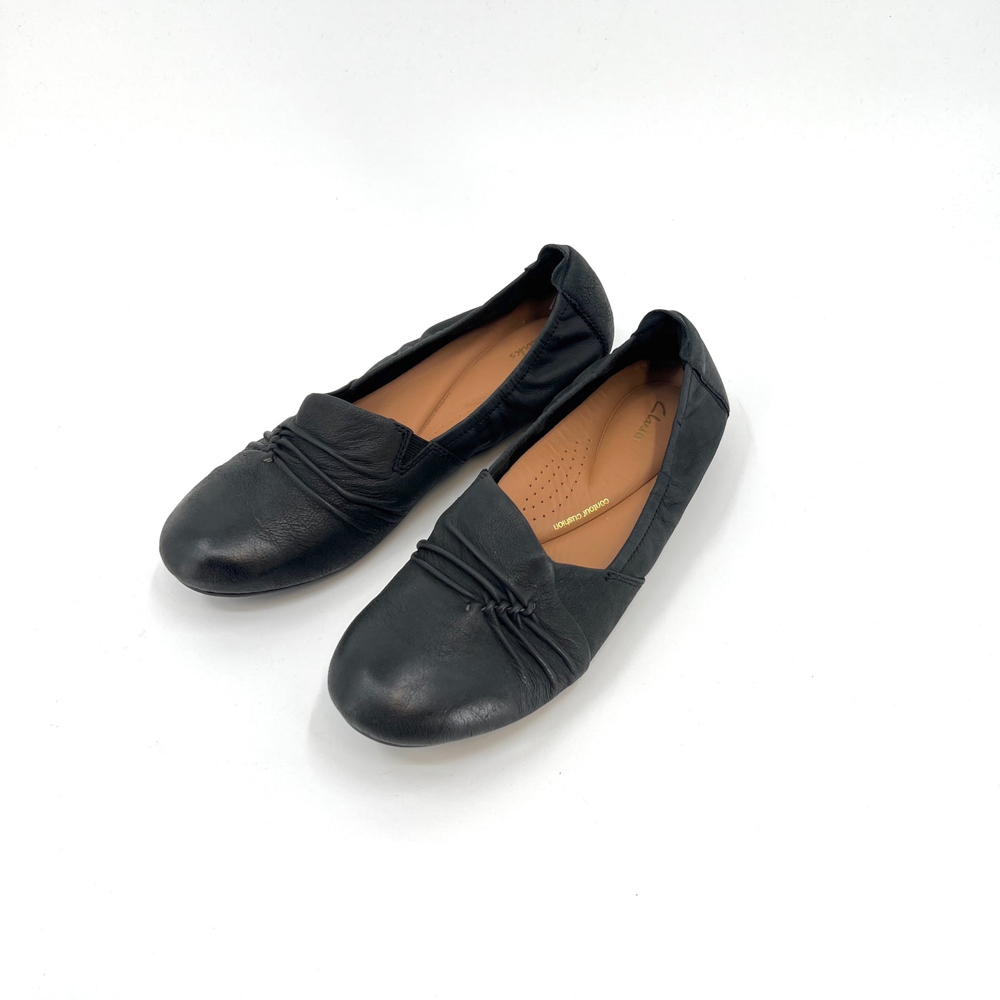 Clarks Contour Cushion Leather Flats 8
