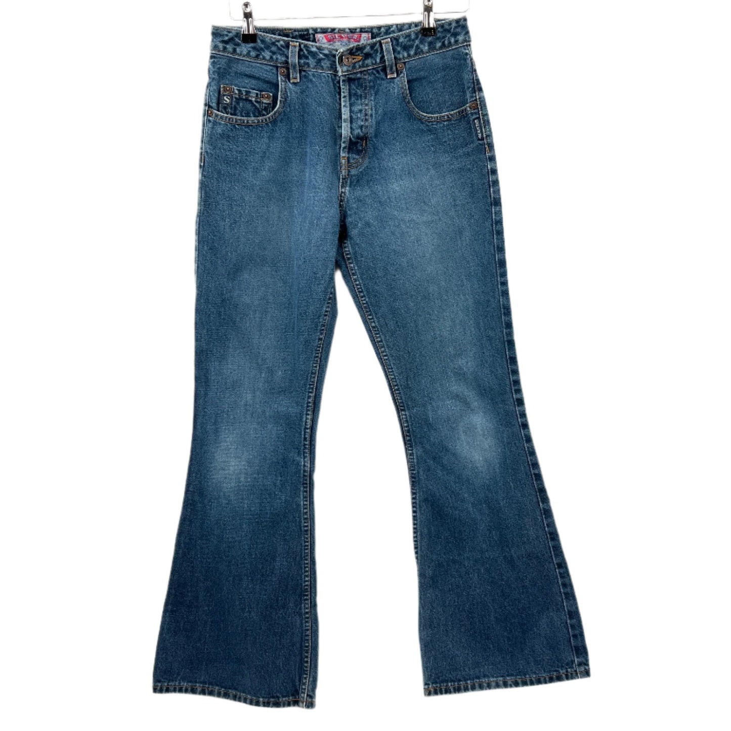 Vintage Silver Boots Cut Jeans