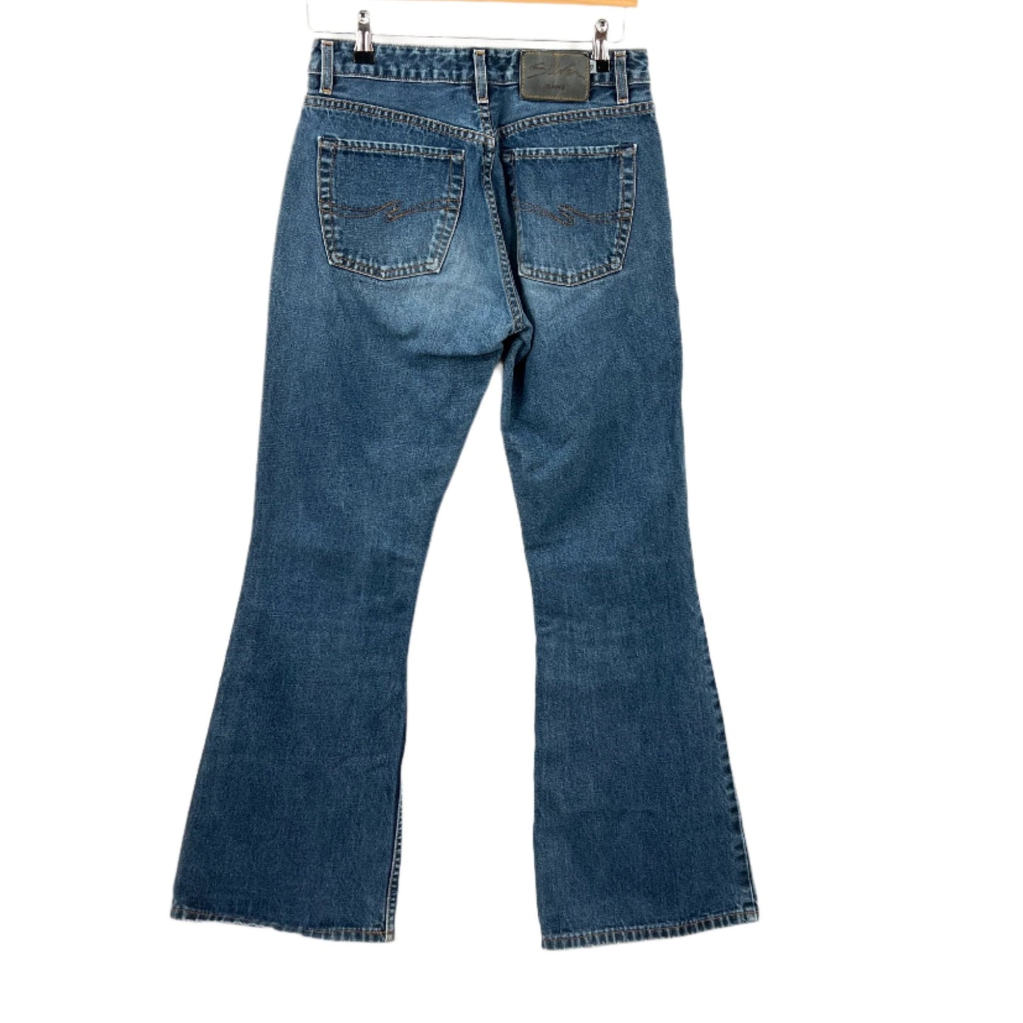 Vintage Silver Boots Cut Jeans