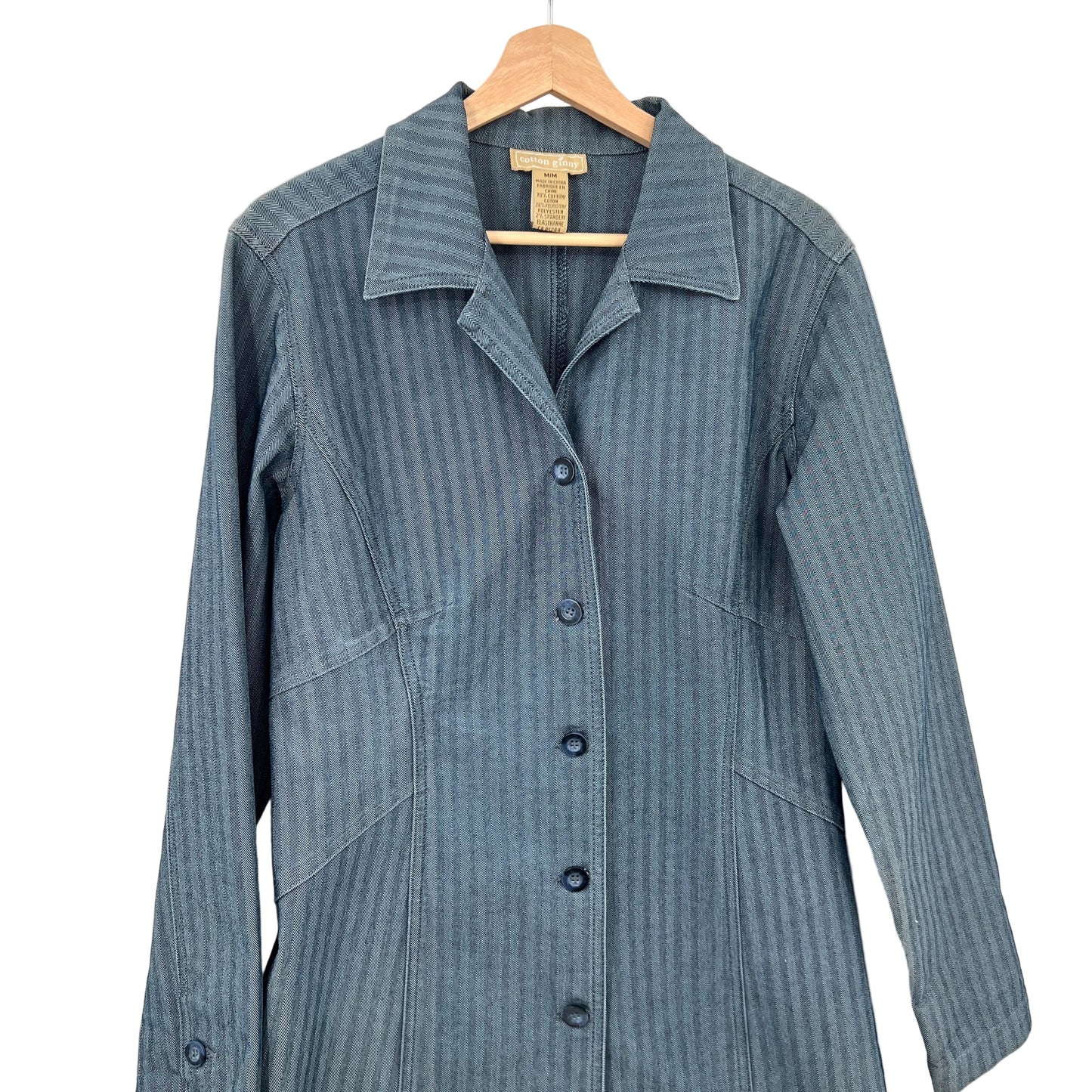 Vintage Cotton Ginny Long Denim Jacket