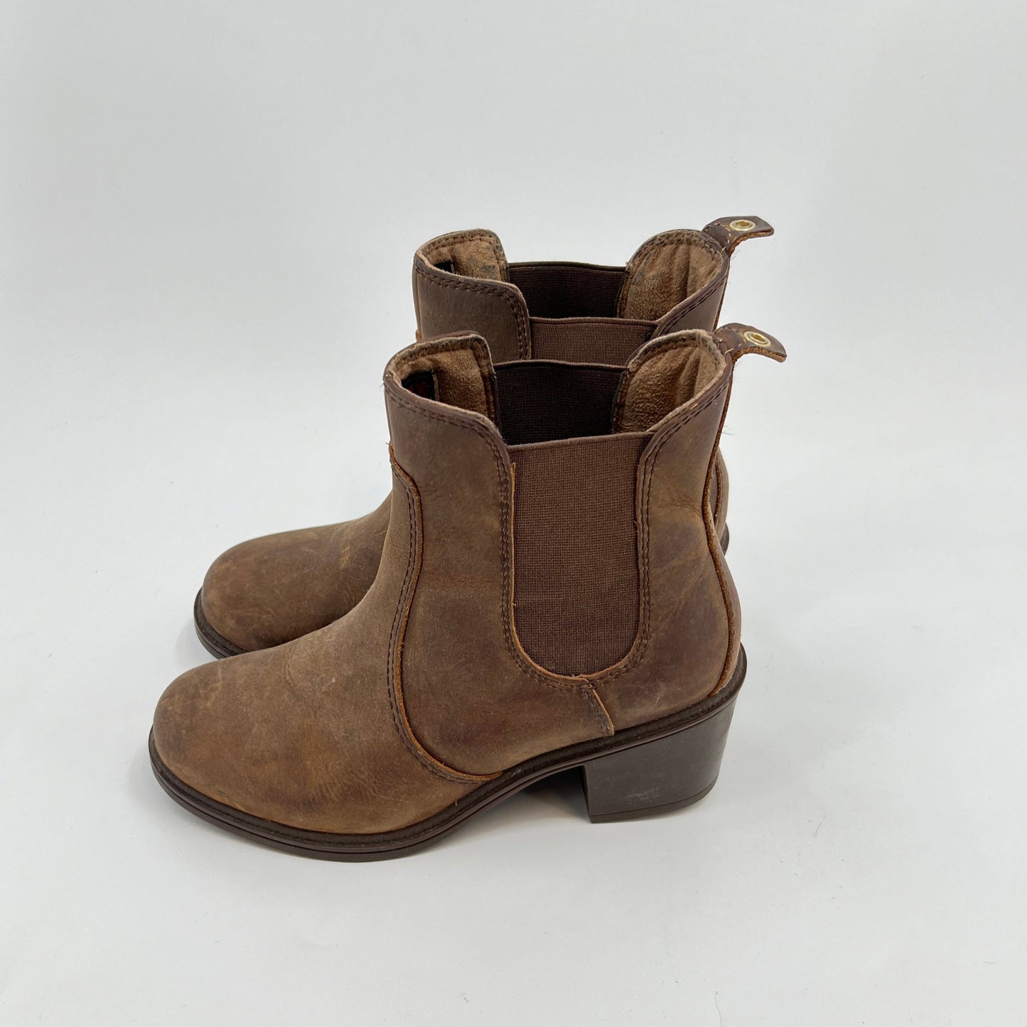 Kodiak Heel Waterproof Leather Ankle Boots