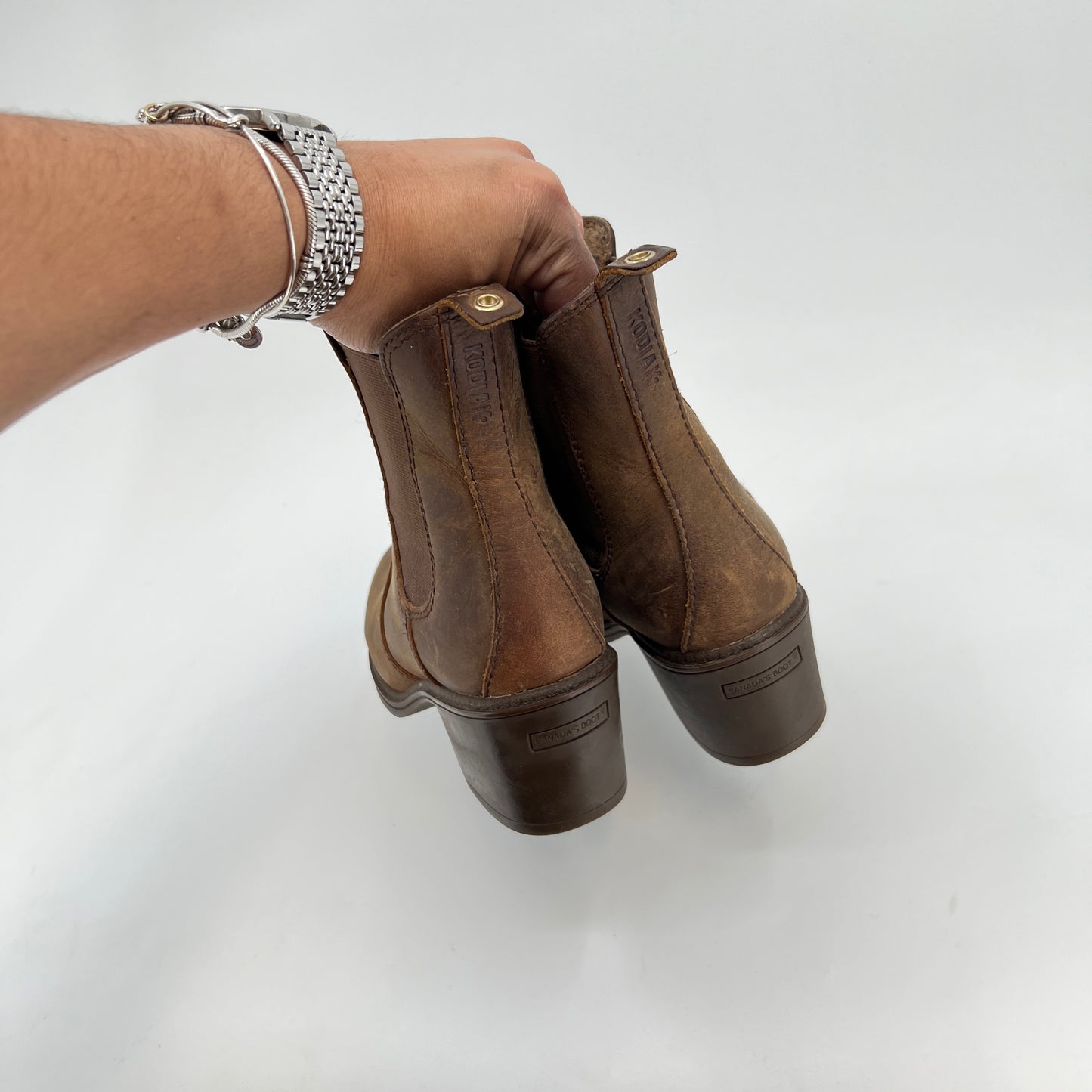 Kodiak Heel Waterproof Leather Ankle Boots