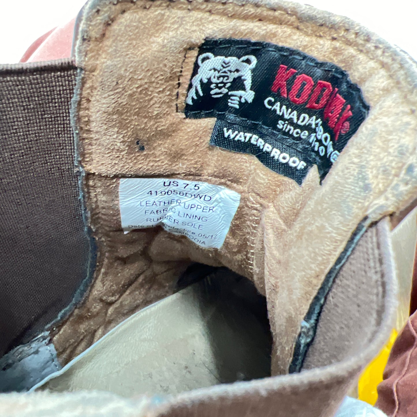 Kodiak Heel Waterproof Leather Ankle Boots