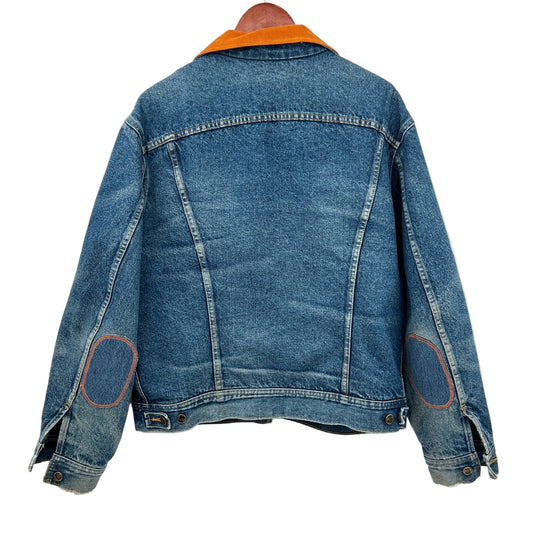 Restored Vintage Lee Storm Rider Blanket Lined Denim Jacket