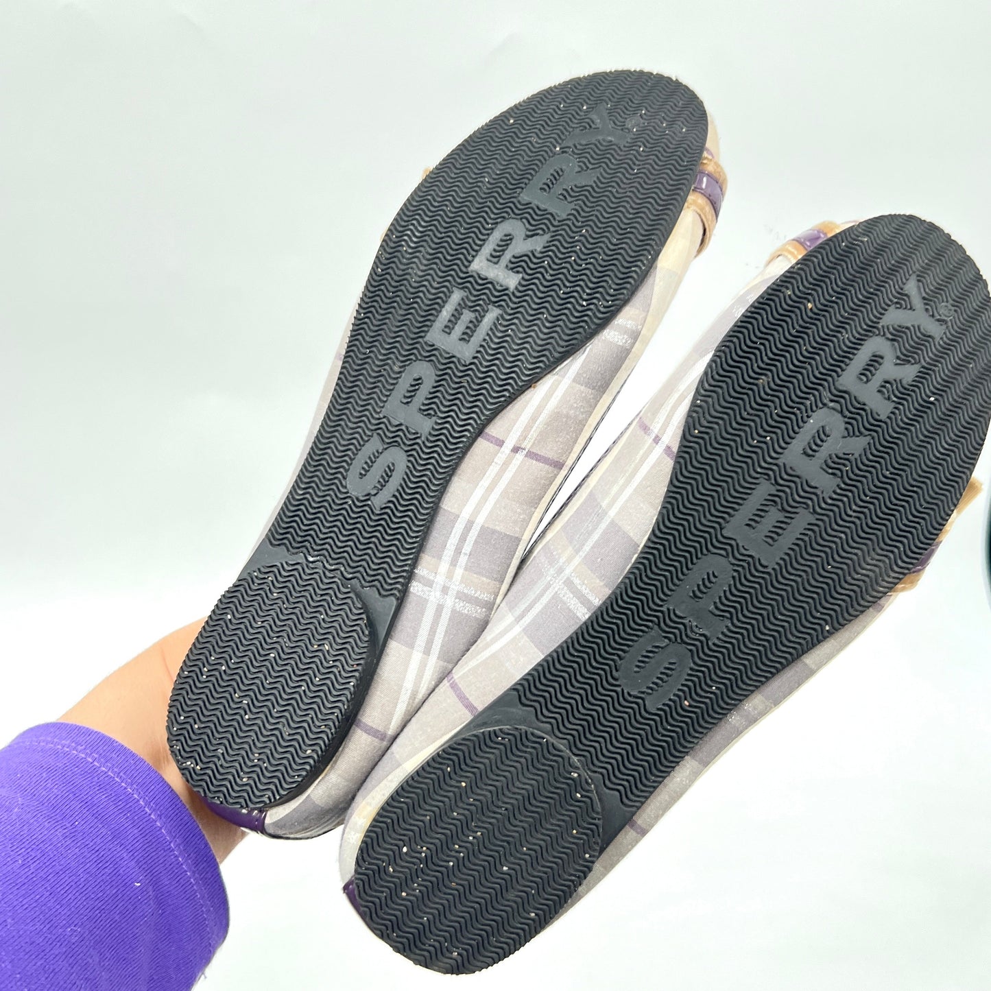 Y2K Sperry Plaid Ballet Flat Shoes