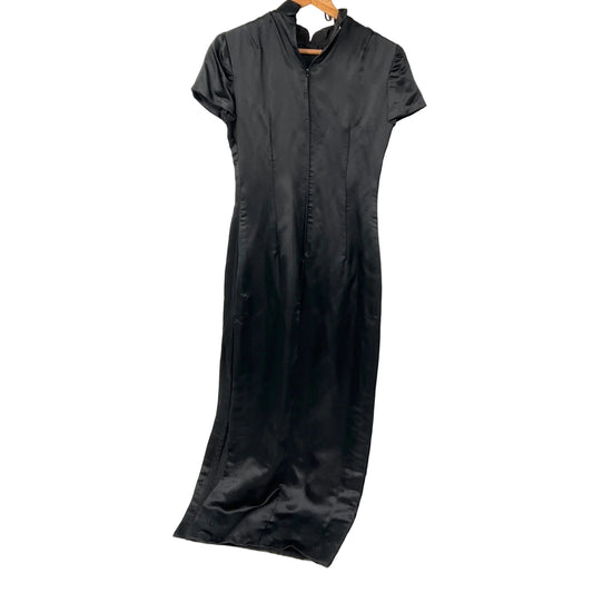 Vintage Embroidered Silk Cheongsam Dress