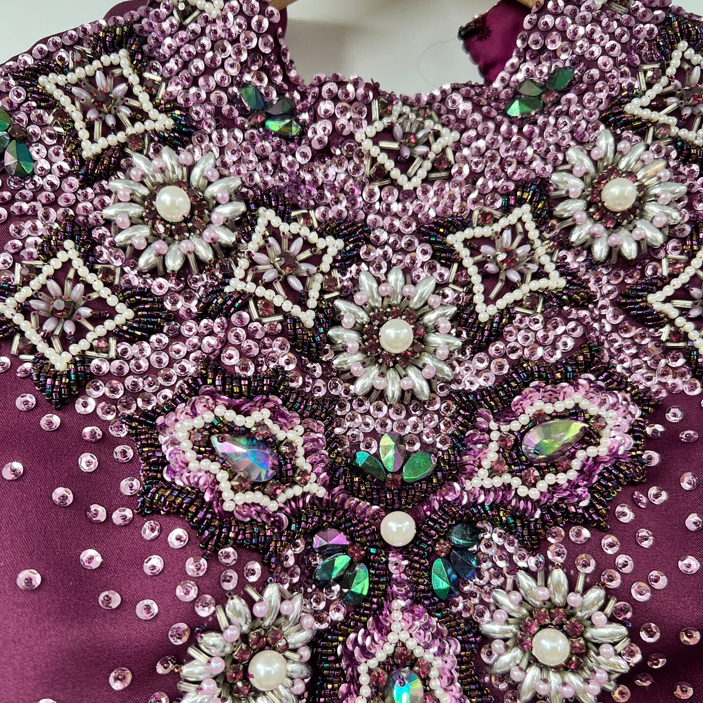 Vintage Cheonsang Intricate Embelish Dress/Tunic Purple