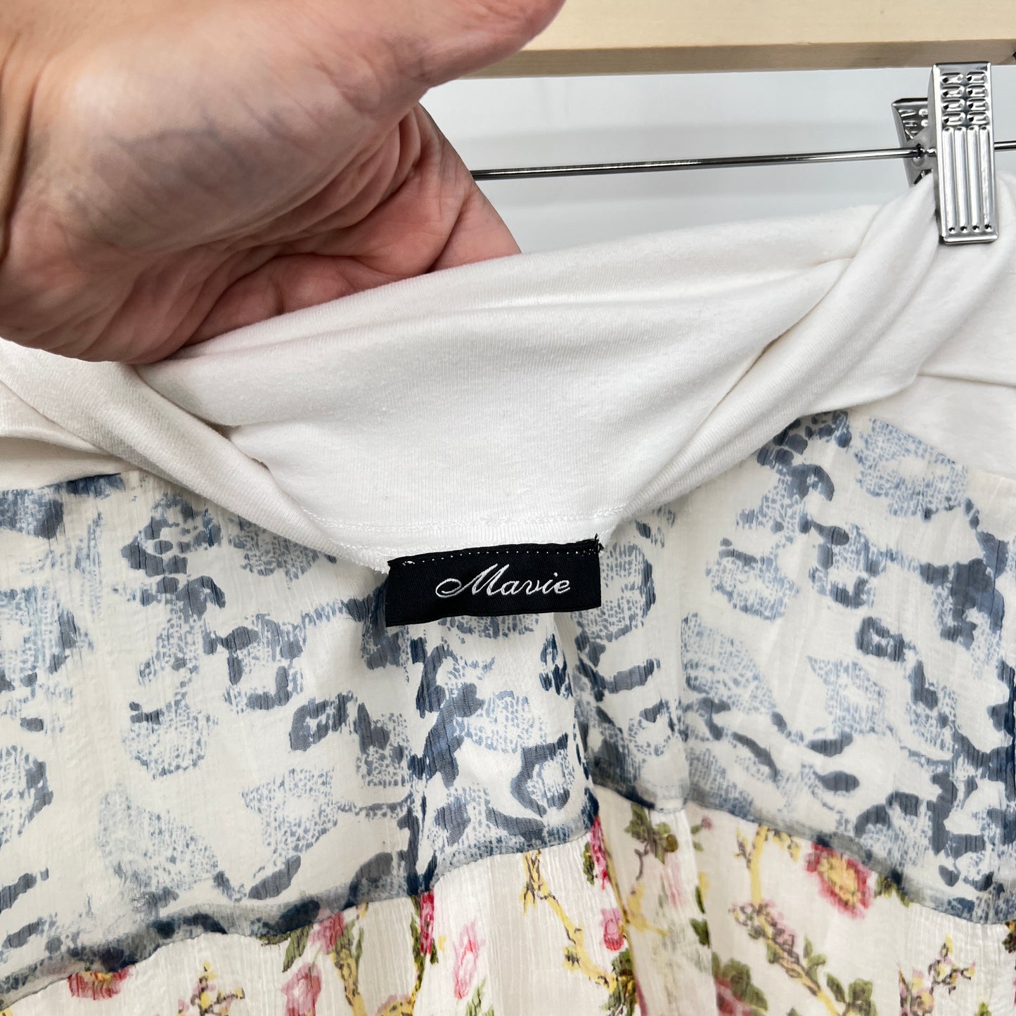 Marvie Folded Waist Tiered Floral Skirt