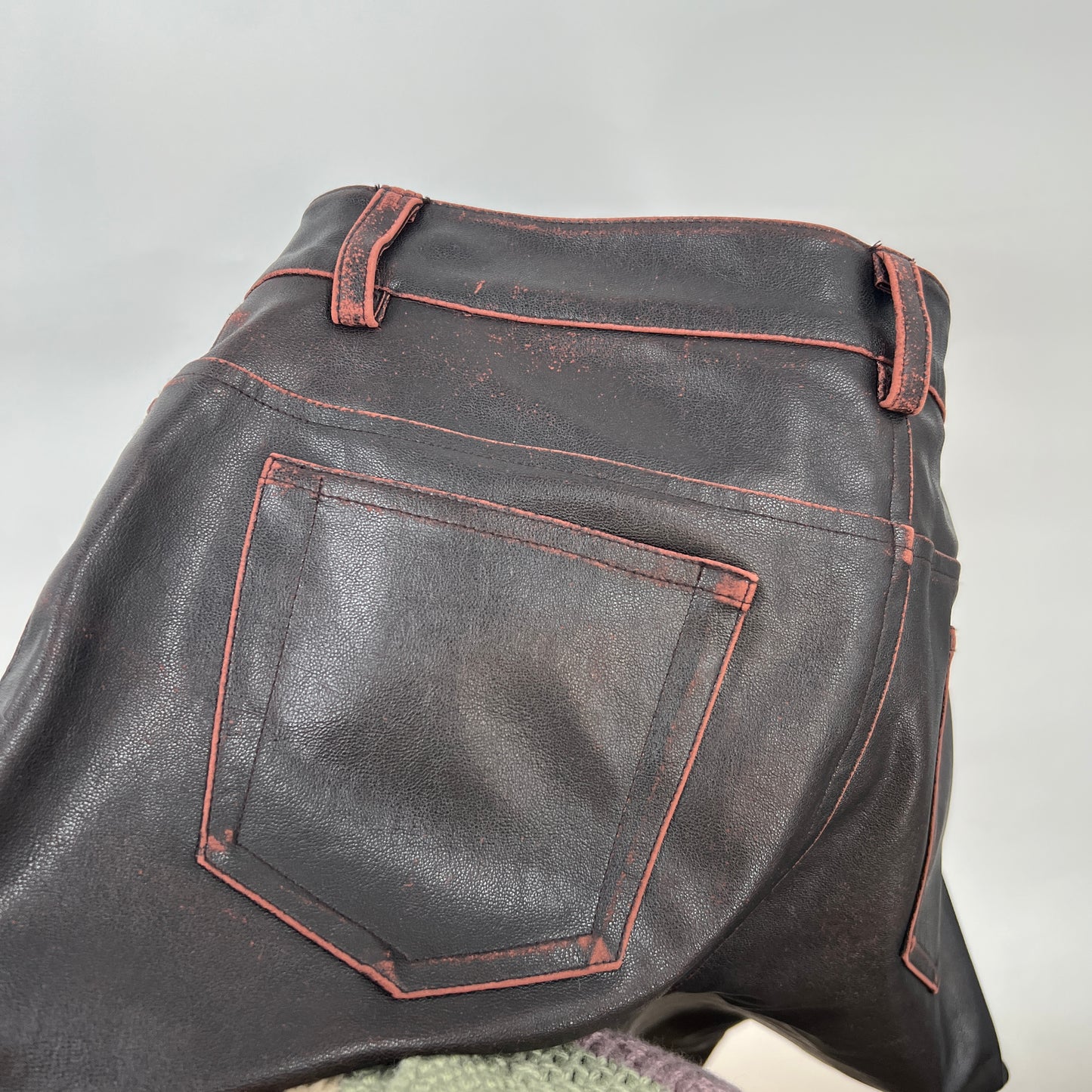 Y2K Smart Set Low Rise Faux Leather Pants