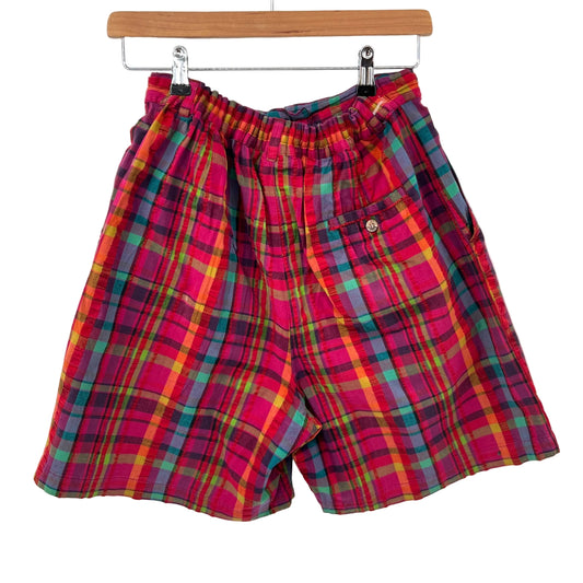 Vintage Great Lake Cotton Plaid Shorts