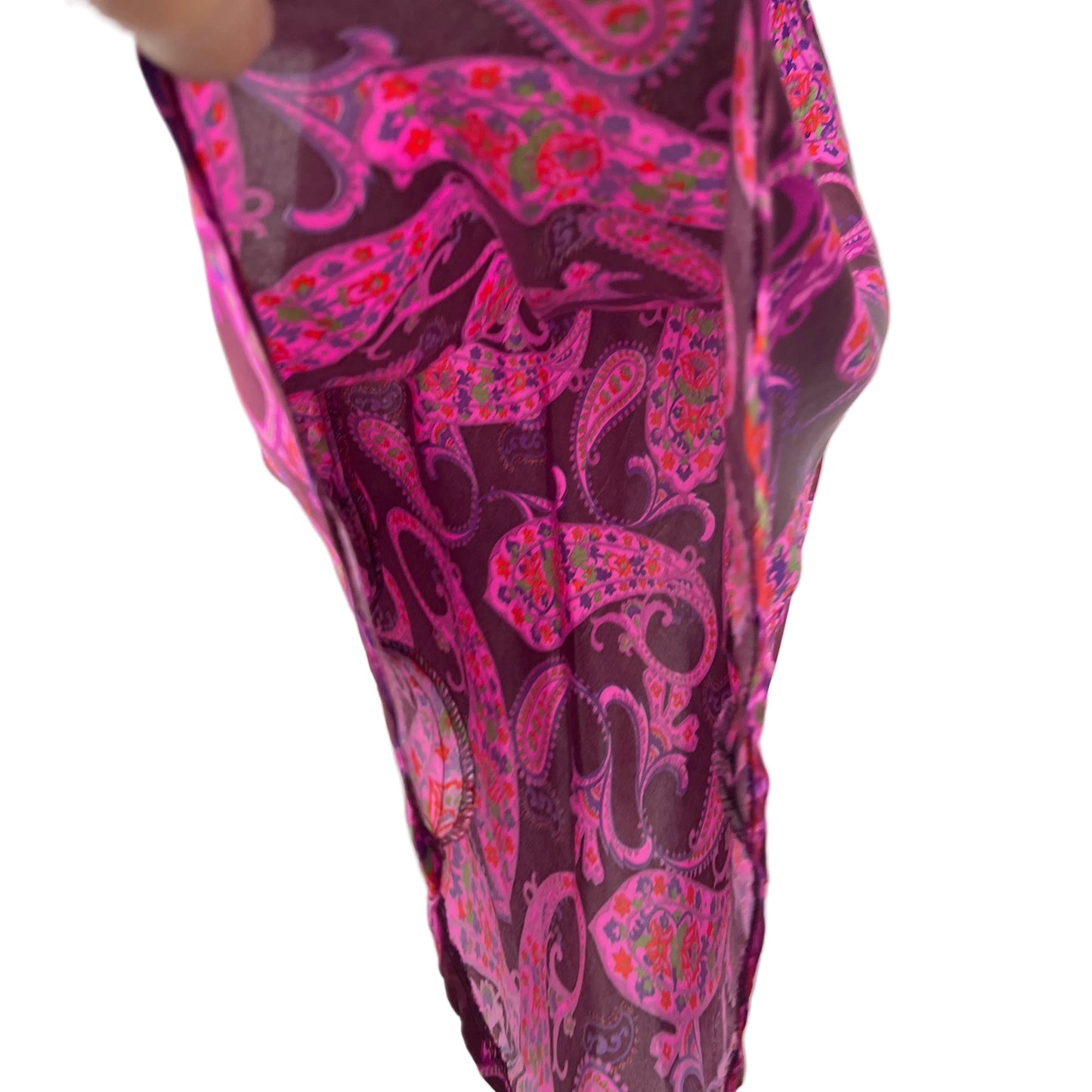 Vintage Le Chateau Paisley Satin Skirt