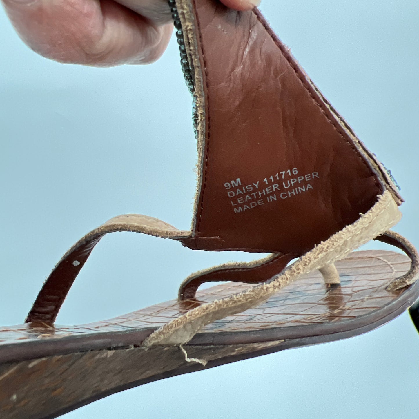 Sam Edelman Stone Embelished Leather Sandals
