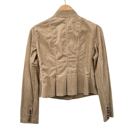 Y2K Gap Corduroy Fitted Pleaded Back Blazer Jacket