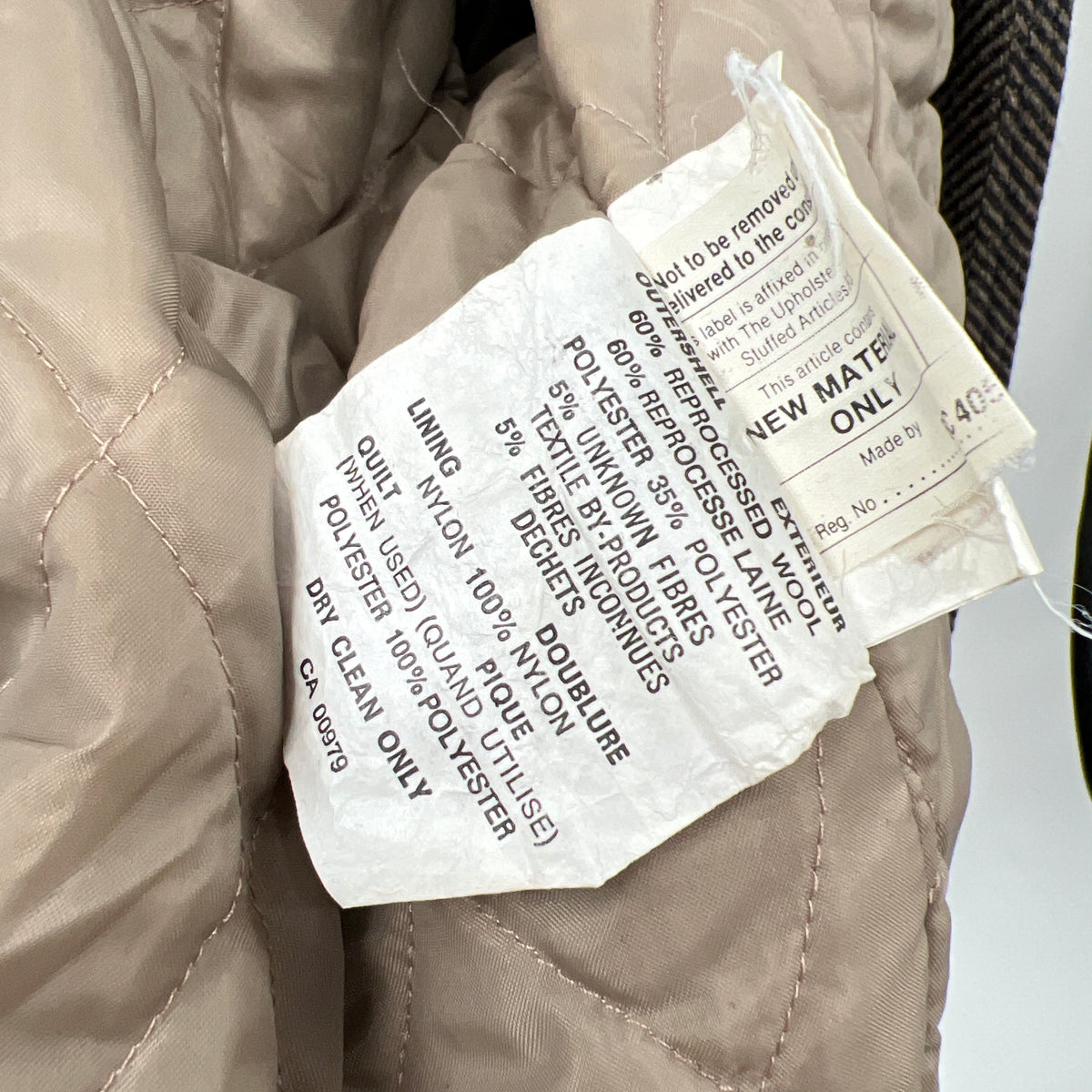 Vintage Wool Lined Bomber Jacket