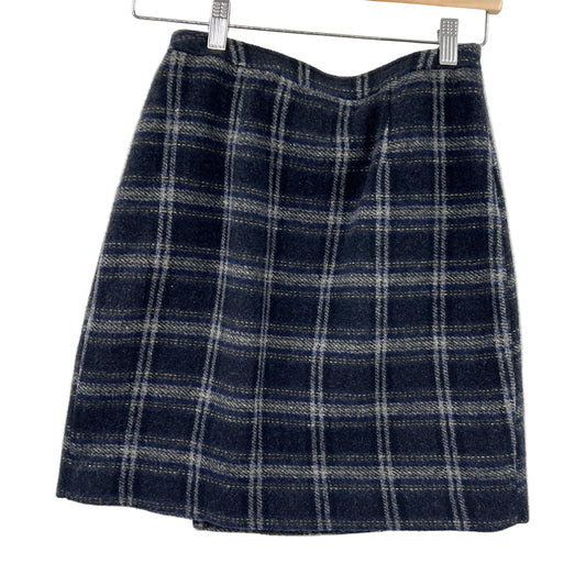 Vintage Fairweather Wool Blend Wrap Mini Skirt