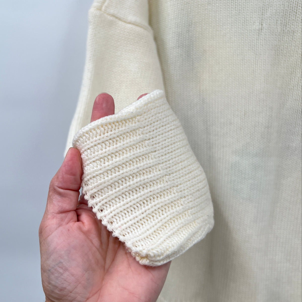 Vintage Separate Acrylic V-neck Sweater