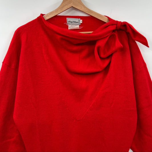 Vintage Wool Angora Blend Neckerchief Sweater