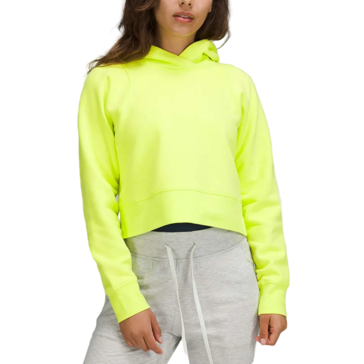 Lululemon Cropped Neon Hoodie