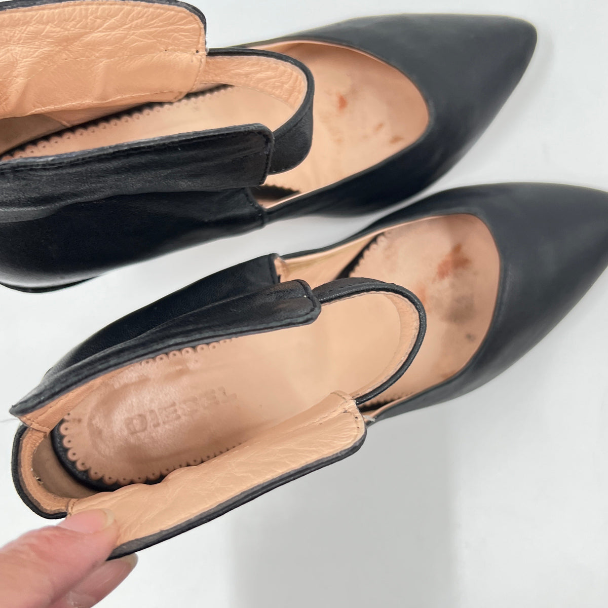 Y2K Diesel Leather Pump Heels