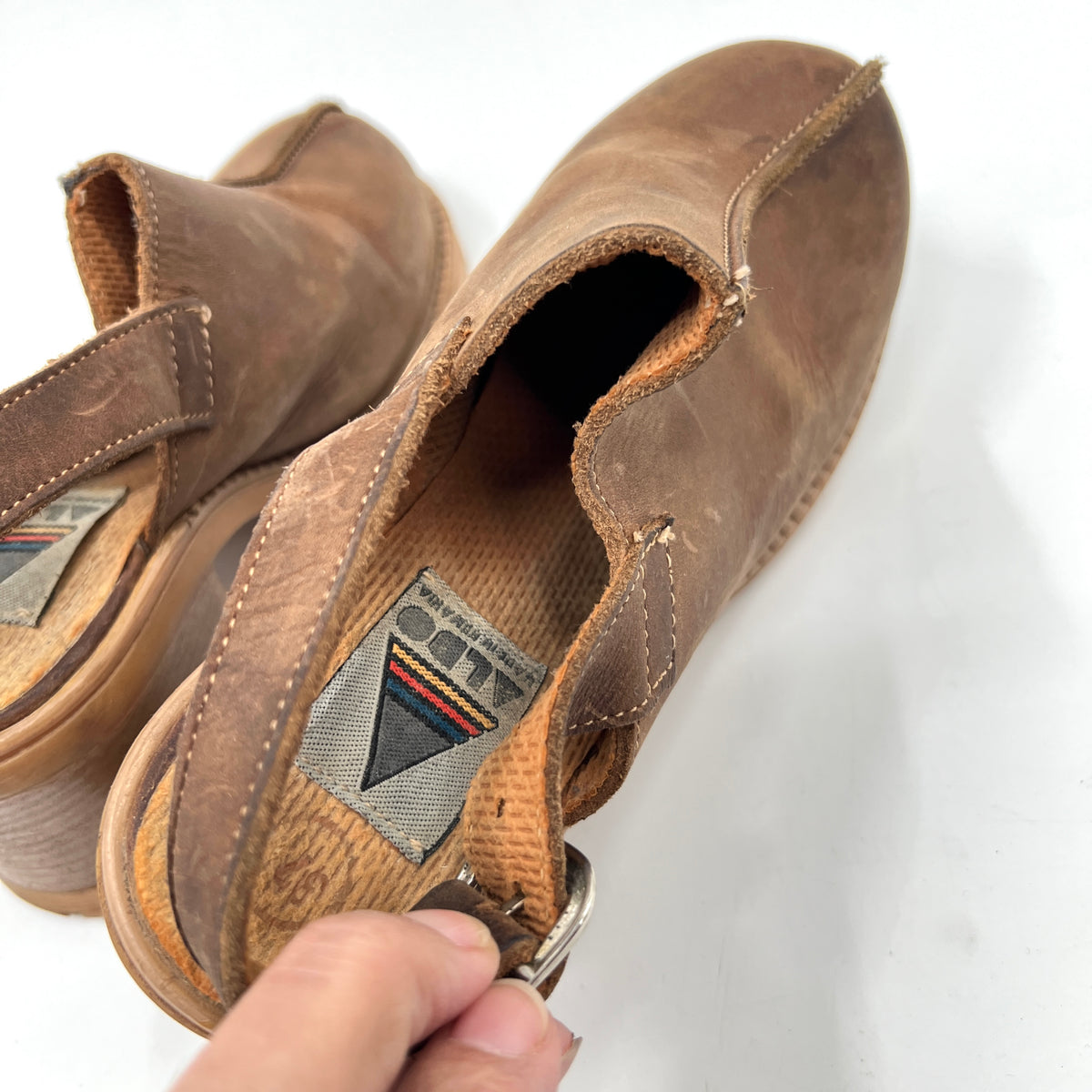 Vintage Aldo Leather Sling Back Mule Shoes
