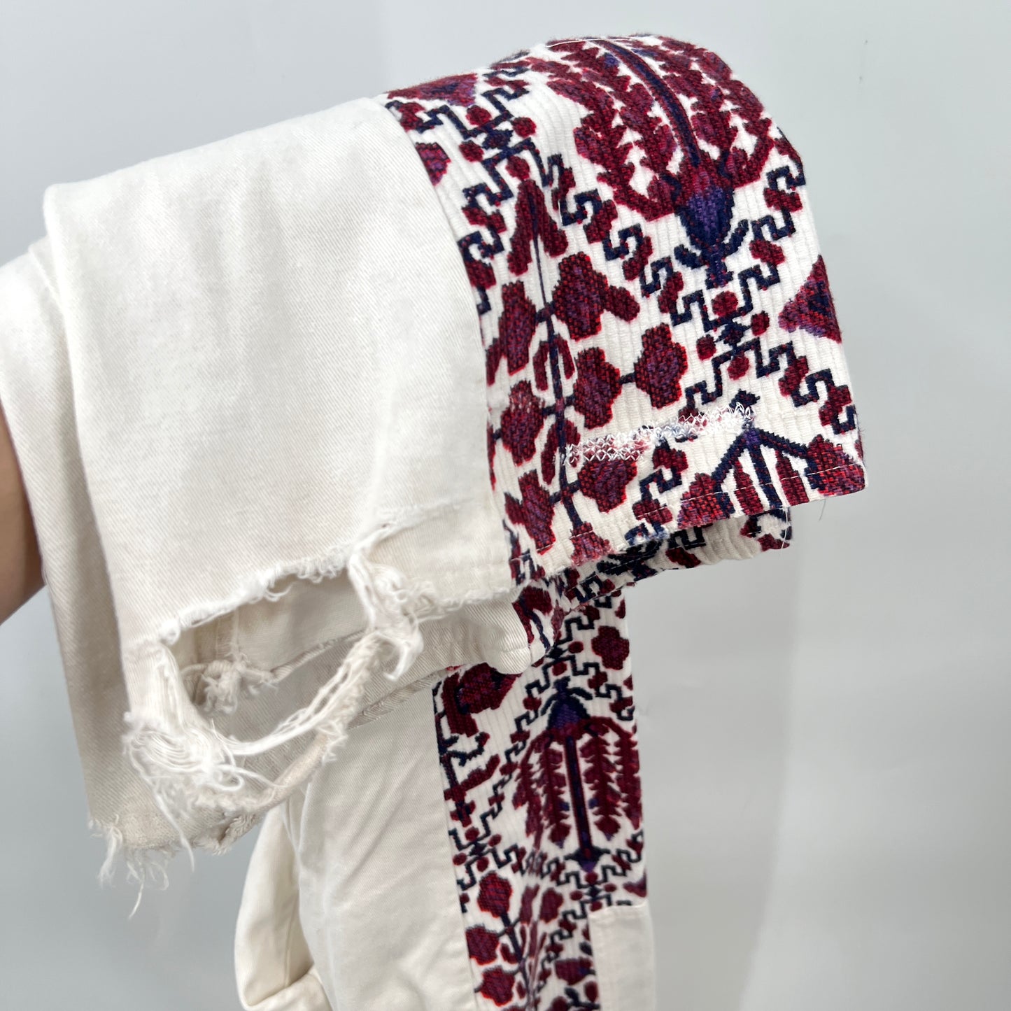 GWG Flare Distressed Graphic Print Pants