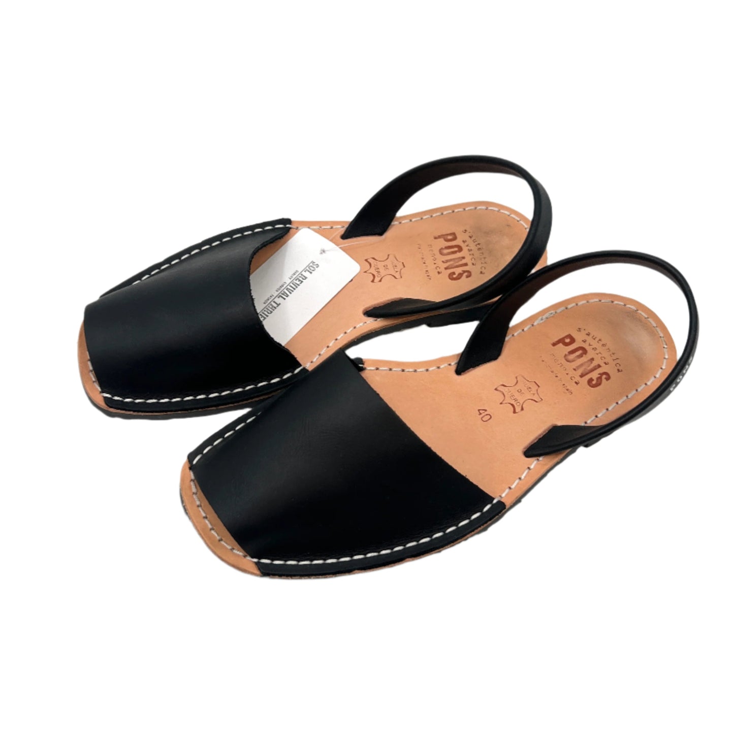 Pons Leather Unisex Flat Sandals