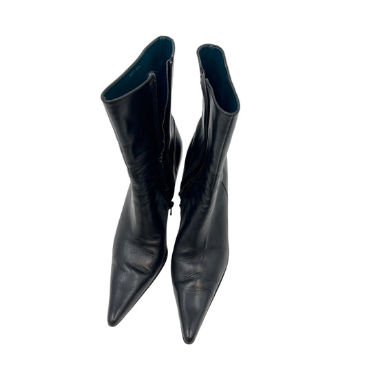 Y2K Aldo Pointy Toe Leather Heel Boots
