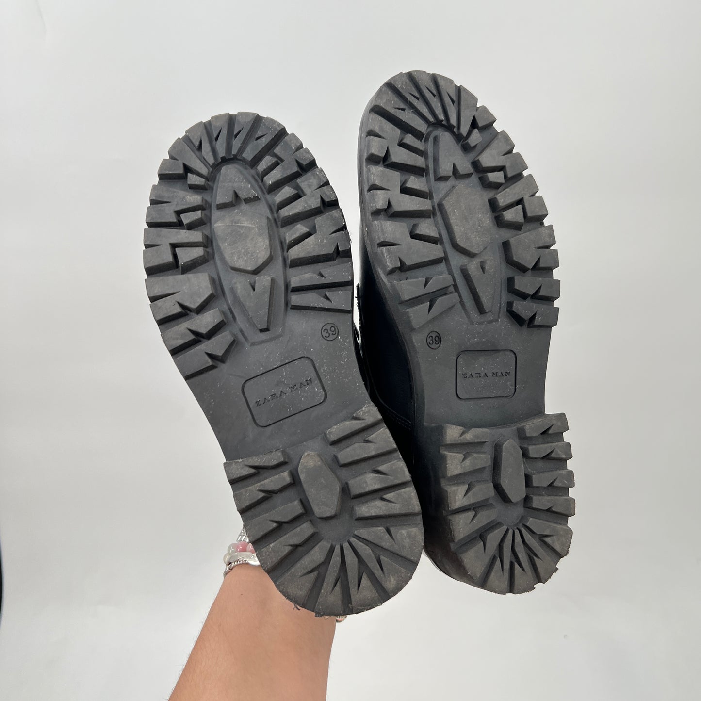 Zara Man Leather Lace Up Shoes