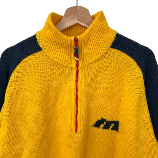 Vintage Mecca Sportif Quarter Zip Knit Sweater