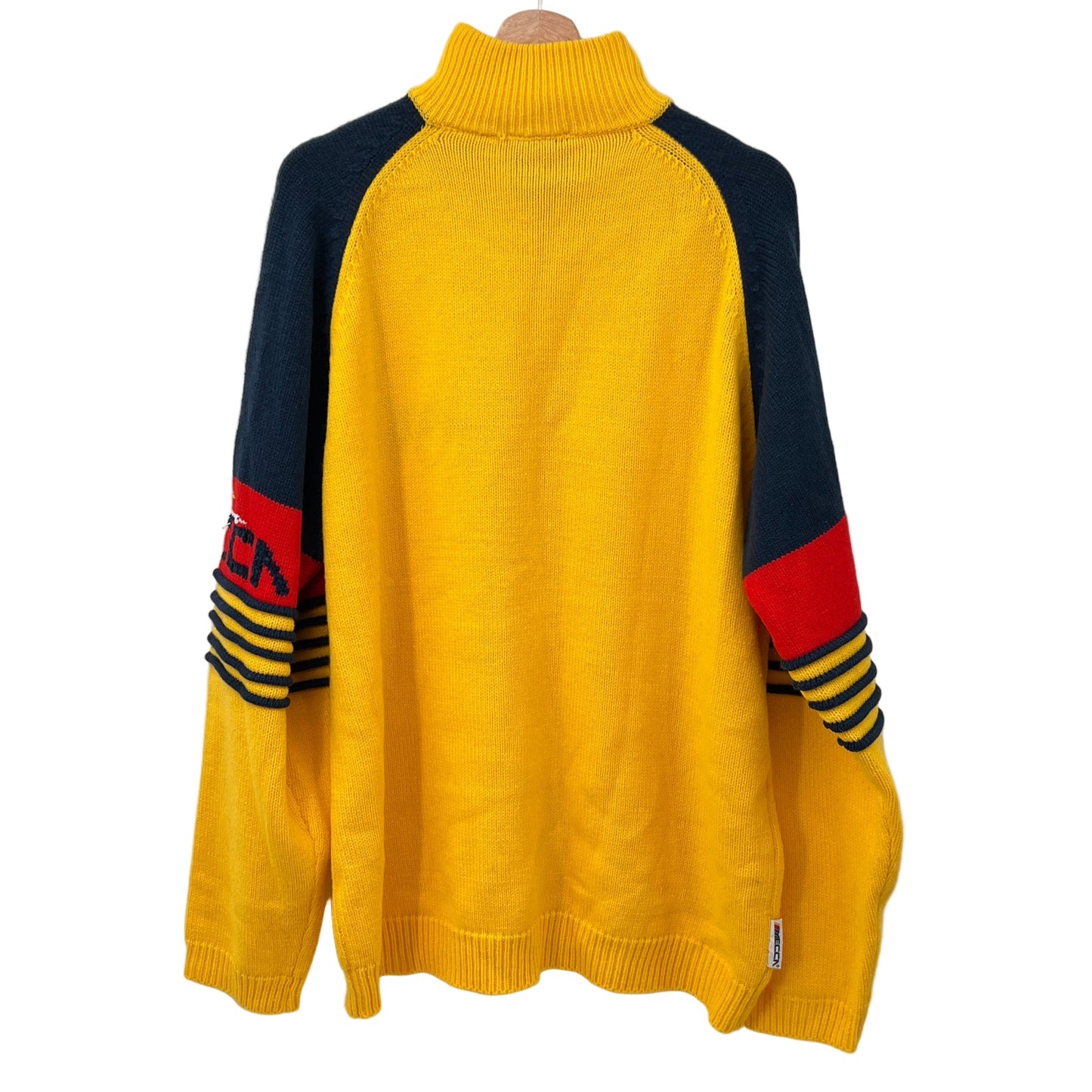 Vintage Mecca Sportif Quarter Zip Knit Sweater