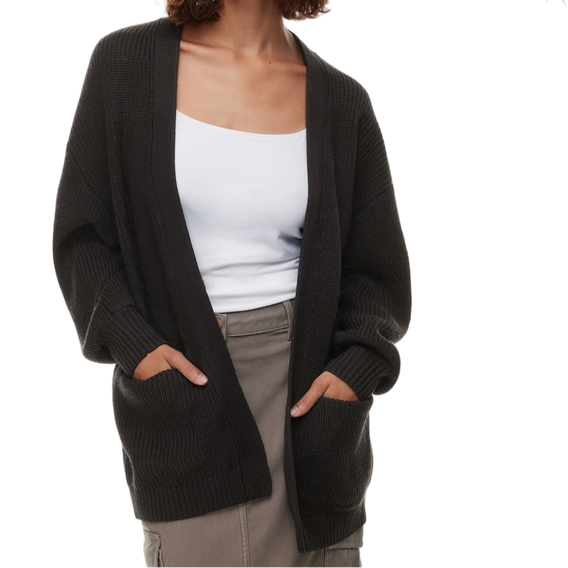 Wilfred Free Pure Merino Wool Open Cardigan