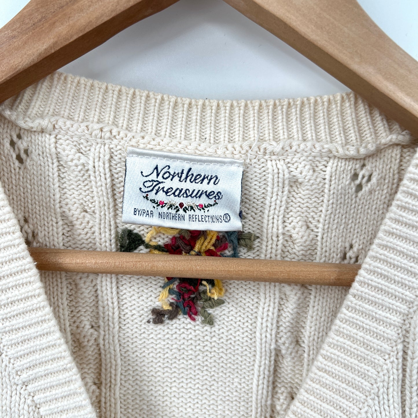 Vintage Northern Floral Embroidered Vest