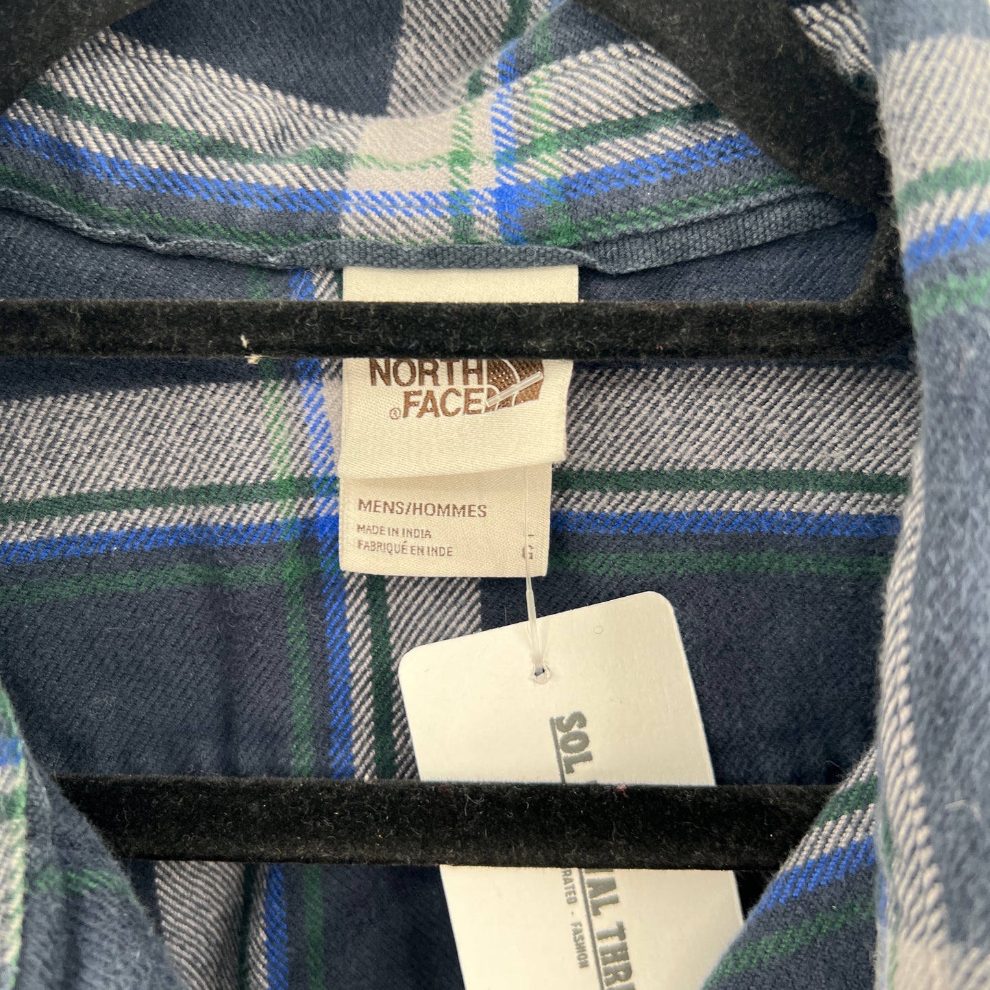 SOLD. The North Face Cotton Flannel L