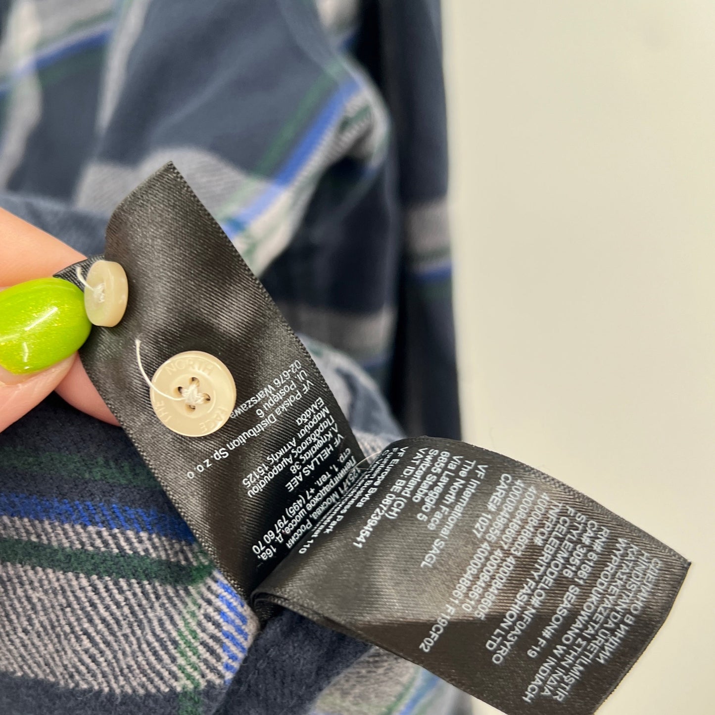 SOLD. The North Face Cotton Flannel L
