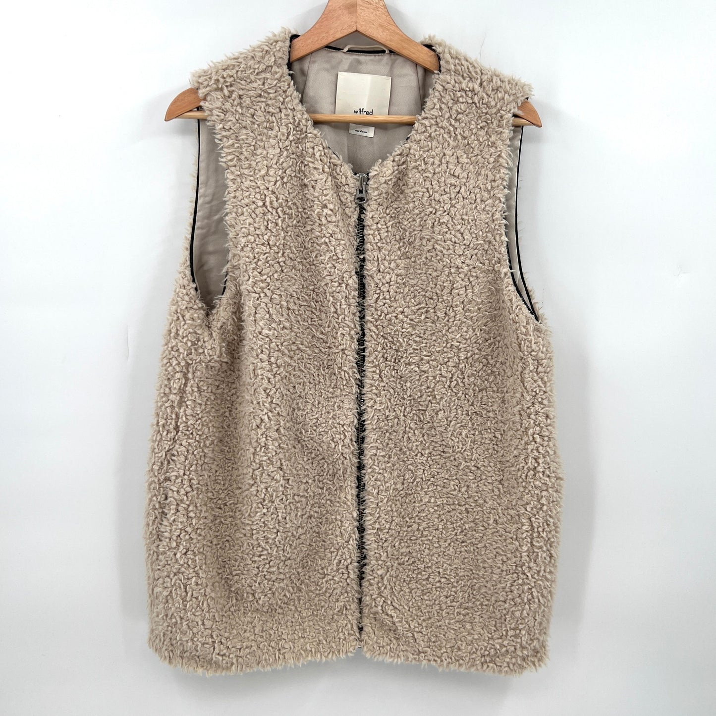 Wilfred Sherpa Full Zip Vest L