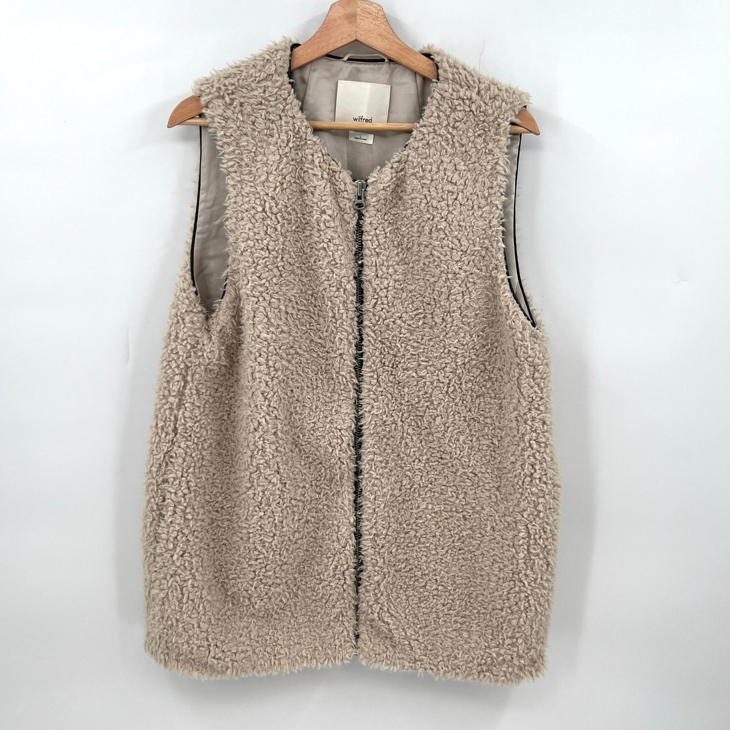 Wilfred Sherpa Full Zip Vest L