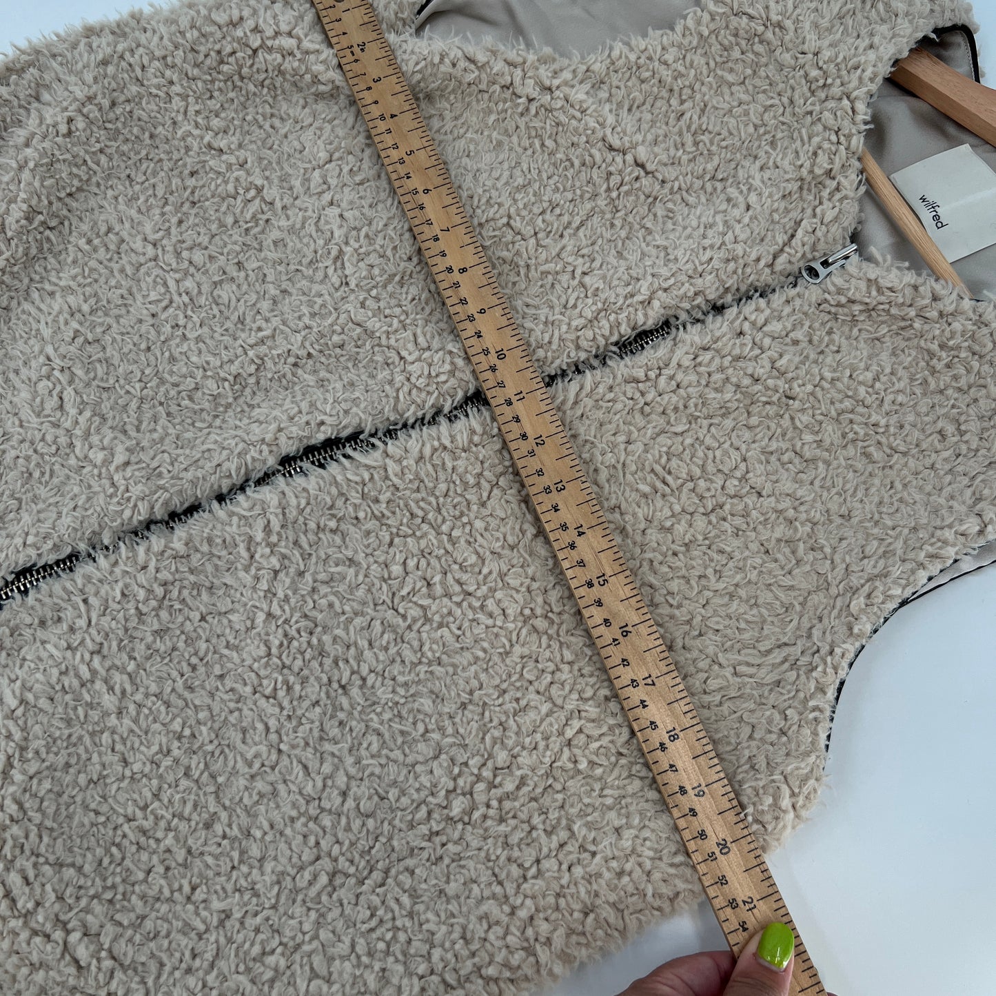 Wilfred Sherpa Full Zip Vest L