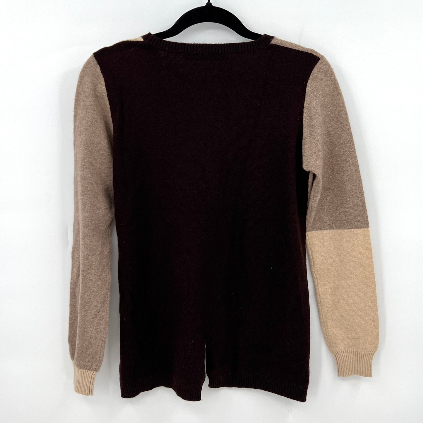 SOLD. Blue Sky Cashmere Color Block Sweater S