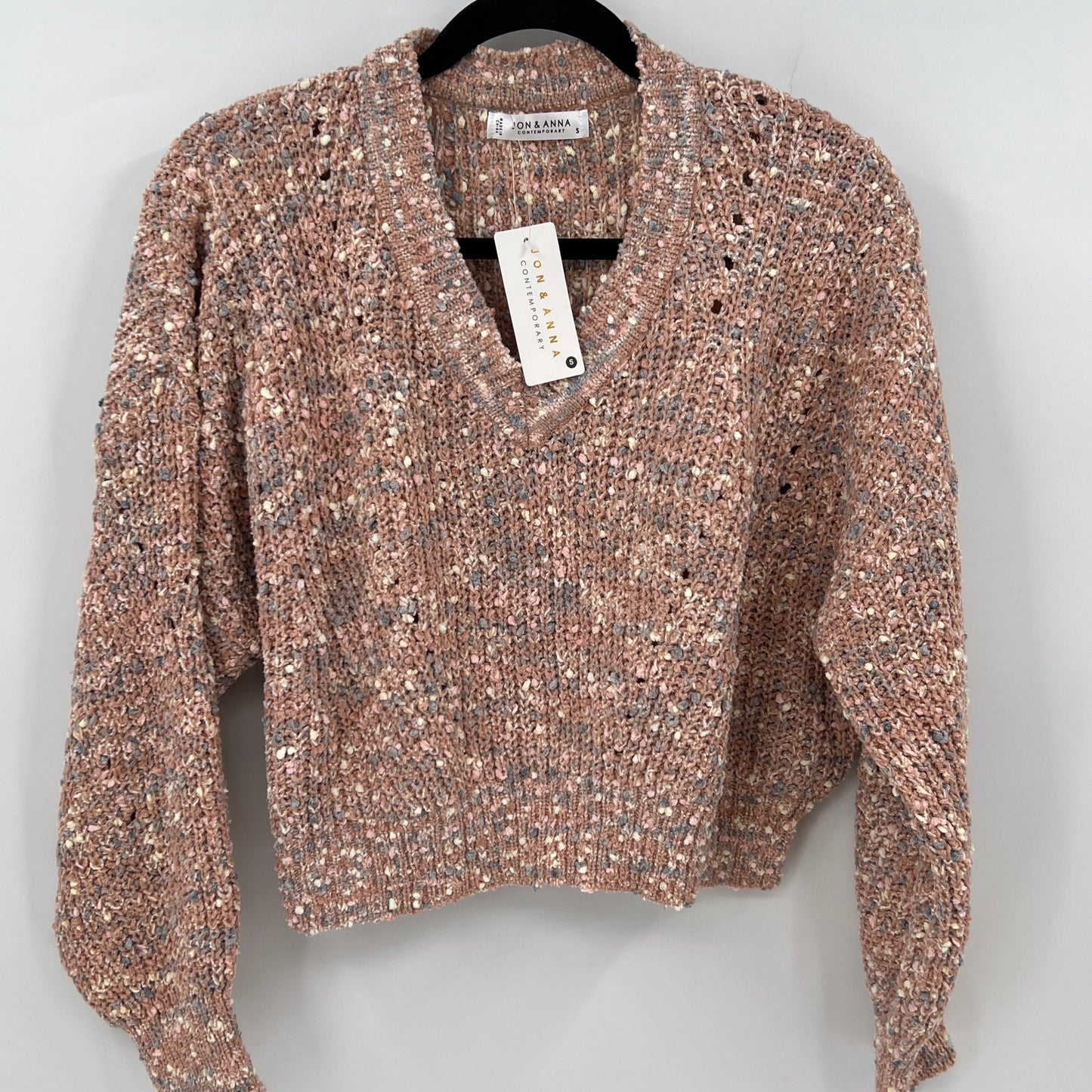 Jon & Anna Cropped Confetti Sweater S