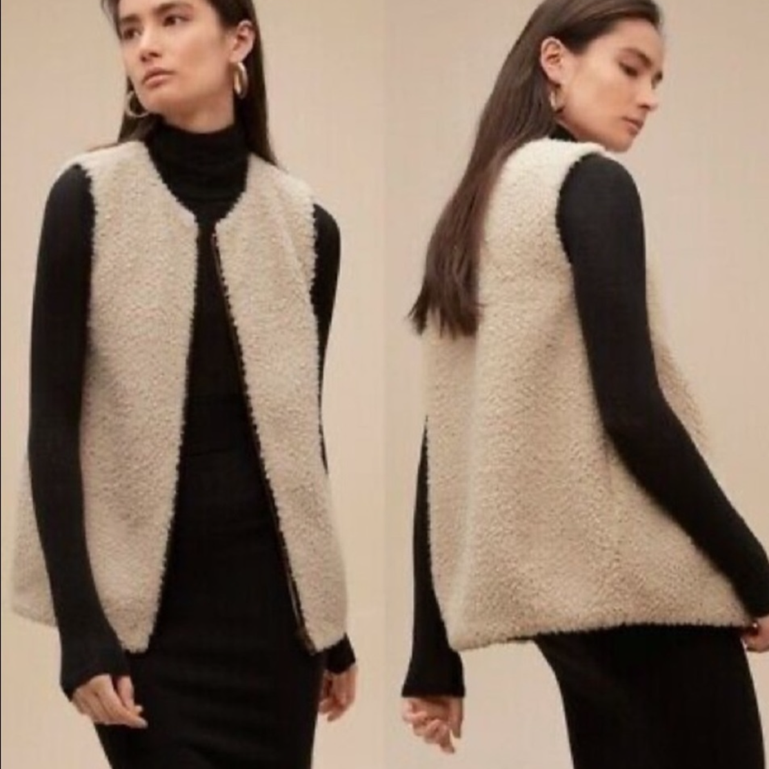 Wilfred Sherpa Full Zip Vest L